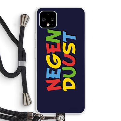 90's One: Pixel 4 XL Transparant Hoesje met koord