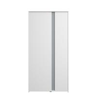 Leen Bakker - Kledingkast Bobby 2-deurs - 182x90x51 Cm - Spaanplaat - Wit