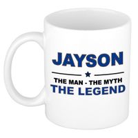 Jayson The man, The myth the legend cadeau koffie mok / thee beker 300 ml