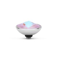 Melano Twisted Gradient Steentje Crystal Lavender Delite | Zilver