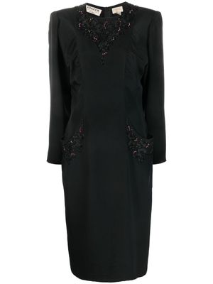 A.N.G.E.L.O. Vintage Cult robe à ornements (années 1980) - Noir