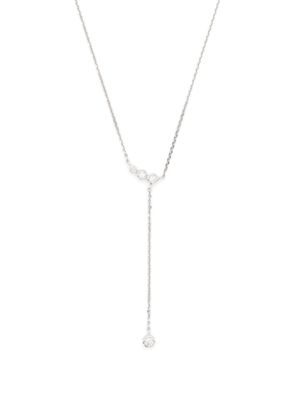 Maria Black collier Rose en or blanc 14ct pavé de diamants - Argent