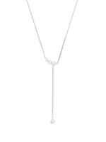 Maria Black collier Rose en or blanc 14ct pavé de diamants - Argent - thumbnail