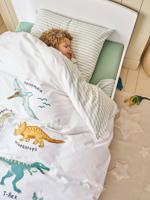 Dekbedovertrek Magicouette DINOS, met gerecycled katoen wit, bedrukt