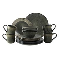 Dutch Rose Organic set 16 delig servies groen Dutch Rose Organic set 16 delig servies groen