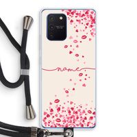 Hartjes en kusjes: Samsung Galaxy Note 10 Lite Transparant Hoesje met koord