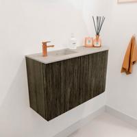 Toiletmeubel Mondiaz Joya Dlux | 71.6 cm | Meubelkleur Shadow | Faye wastafel Opalo Wasbak Links | 1 kraangat