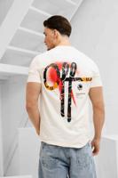 Off The Pitch Ornament T-Shirt Heren Gebroken Wit - Maat L - Kleur: Gebroken Wit | Soccerfanshop