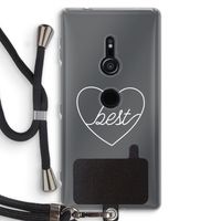 Best heart pastel: Sony Xperia XZ2 Transparant Hoesje met koord