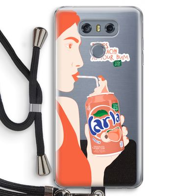 Peach please!: LG G6 Transparant Hoesje met koord