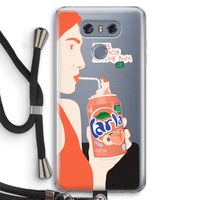 Peach please!: LG G6 Transparant Hoesje met koord