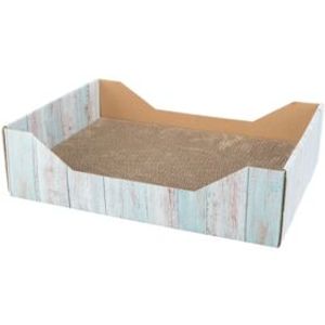 Trixie krabmand karton catnip turquoise (45X33X12 CM)