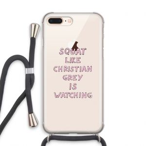Christian Grey: iPhone 7 PLUS Transparant Hoesje met koord