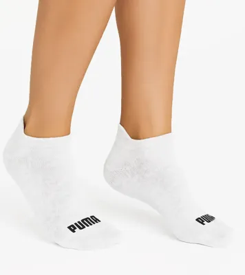 2 paar dames sneaker sokken katoen - Badstof zool - Sneakersokken wit, zwart en grijs