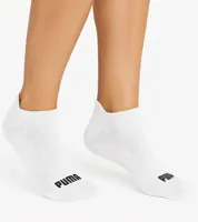2 paar dames sneaker sokken katoen - Badstof zool - Sneakersokken wit, zwart en grijs