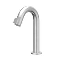 IVY Tribe Fonteinkraan Gebogen - Opbouw - Laag - Geborsteld RVS