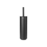 Brabantia MindSet Toiletborstelhouder - gesloten - rond - staand/wandmontage - mineral infinite grey 303821
