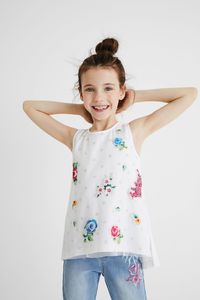Singlet met twee lagen - WHITE - 13/14
