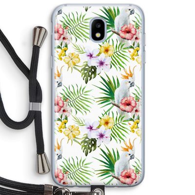 Gele kuif: Samsung Galaxy J5 (2017) Transparant Hoesje met koord