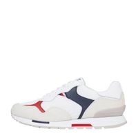 Tommy Hilfiger Retro Runner Mix suède sneakers wit - thumbnail