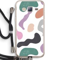 Memphis Shapes: Samsung Galaxy J3 (2016) Transparant Hoesje met koord