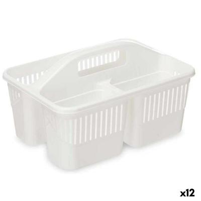 Organizer Wit Plastic 31,3 x 18 x 22 cm Reinigend (12 Stuks)