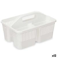 Organizer Wit Plastic 31,3 x 18 x 22 cm Reinigend (12 Stuks)