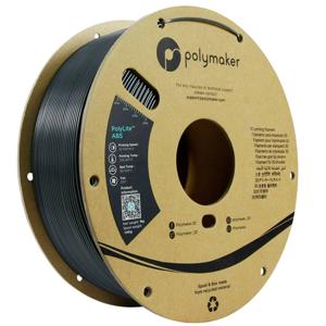 Polymaker PE01028 Filament ABS kunststof Hittebestendig, Slagvast, Geurarm 1.75 mm 1000 g Donkergrijs PolyLite 1 stuk(s)