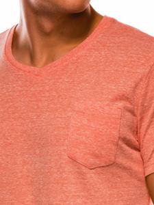 Ombre - heren T-shirt oranje - zalm