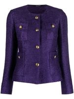 Tagliatore veste en tweed à boutonnière - Violet