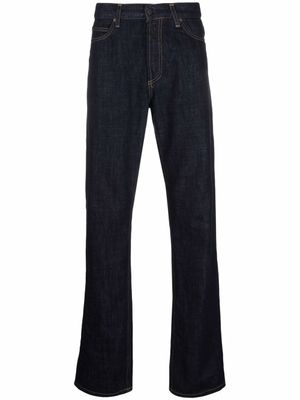 Carhartt WIP jean à patch logo - Bleu