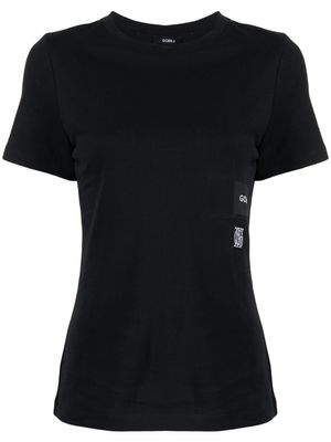 Goen.J t-shirt en coton à logo imprimé - Noir