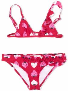 Nº21 Kids bikini à fraises imprimées - Rouge