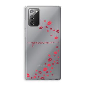 Kusjes: Samsung Galaxy Note 20 / Note 20 5G Transparant Hoesje