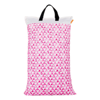 Wetbag XL - Driehoeken roze-wit