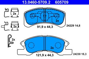 ATE Remblokset 13.0460-5709.2