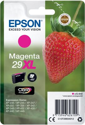 Epson inktcartridge 29XL, 450 pagina&apos;s, OEM C13T29934012, magenta