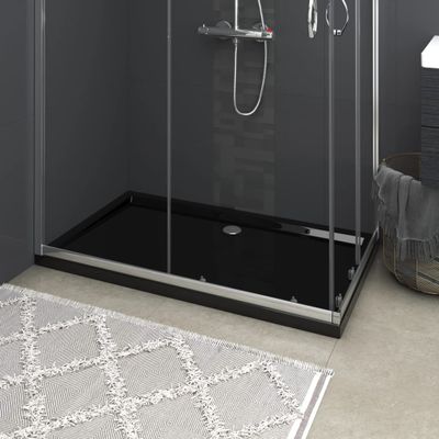 VidaXL Douchebak rechthoekig 70x120 cm abs zwart