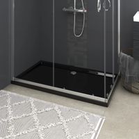 VidaXL Douchebak rechthoekig 70x120 cm abs zwart