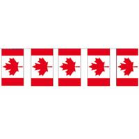 Papieren slinger vlaggetjes Canada - 400 cm - Canadese vlaggenlijn - Landen feestartikelen Papieren slinger vlaggetjes Canada - 400 cm - Canadese vlaggenlijn - Landen feestartikelen