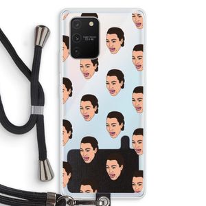 Ugly Cry Call: Samsung Galaxy S10 Lite Transparant Hoesje met koord