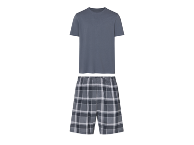 esmara Men Korte heren pyjama (Blauw, M (48/50))