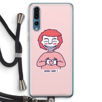 Hartje: Huawei P20 Pro Transparant Hoesje met koord