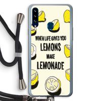 Lemonade: Samsung Galaxy A20s Transparant Hoesje met koord