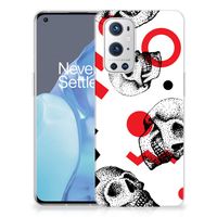 Silicone Back Case OnePlus 9 Pro Skull Red - thumbnail
