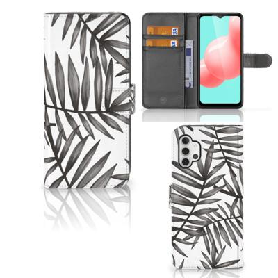 Samsung Galaxy A32 5G Hoesje Leaves Grey Samsung Galaxy A32 5G Hoesje Leaves Grey