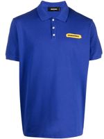 DSQUARED2 logo-print polo shirt - Bleu