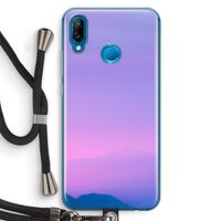 Sunset pastel: Huawei P20 Lite Transparant Hoesje met koord