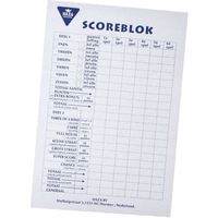 Scoreblok groot, 50 vellen Scoreblok groot, 50 vellen