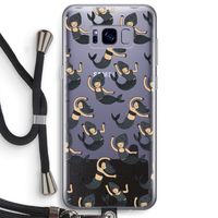 Zeemeermin: Samsung Galaxy S8 Plus Transparant Hoesje met koord
